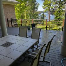 Deck and concrete cleaning on lake Lanier in Gainesville, GA