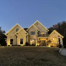 Radiant Christmas light install in Flowery Branch, GA